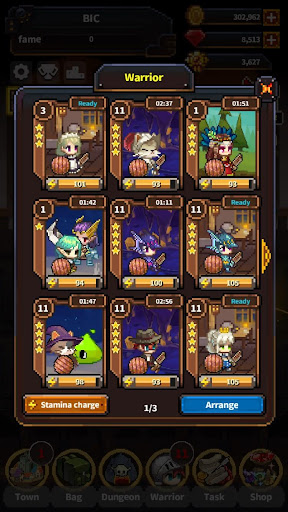 Ekran walki z potworem